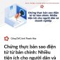 CỔNG DỊCH VỤ CÔNG TỈNH THANH HÓA TUYÊN TRUYỀN VỀ CHỨNG THƯC BẢN SAO ĐIỆN TỬ